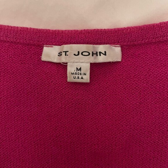 St John Knit Sleeveless Sweater Shell - Picture 3 of 4